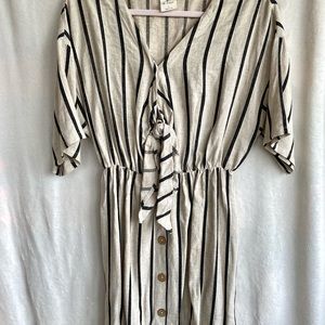 Large cotton (New) mid length dress.